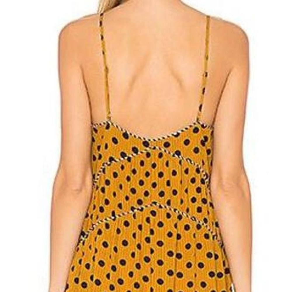 Yellow Polka Dot Maxi Dress – Size XS - Picture 4 of 8